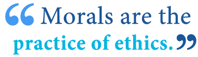 Define morals and define ethics