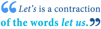Definition of let’s definition and definition of lets definition 