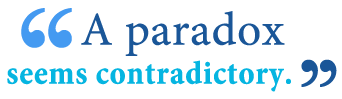 What is a paradox in literature 