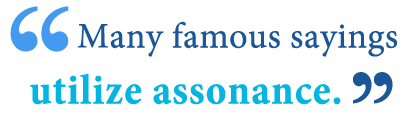 assonance examples