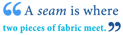 define seem define seam 