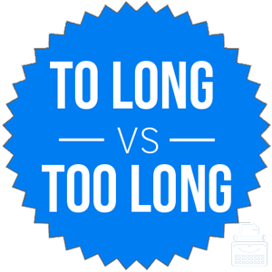 to versus too